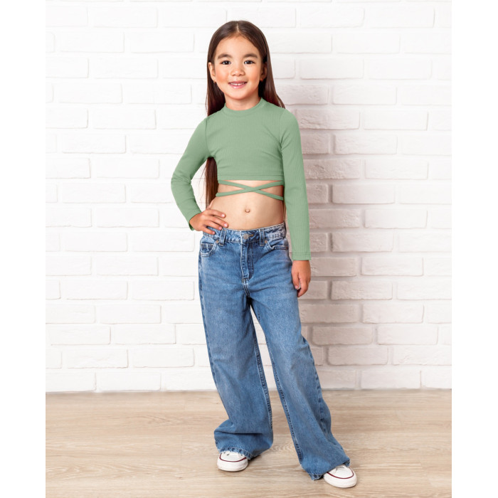 

Топ детский Amarobaby AB-OD22-GN2702, зеленый, 128, AB-OD22-GN2702