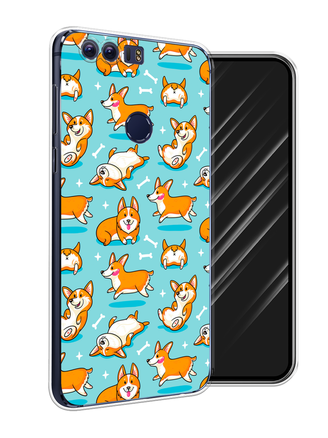 

Чехол Awog на Honor 8 "Веселые корги", Разноцветный, 60950-2