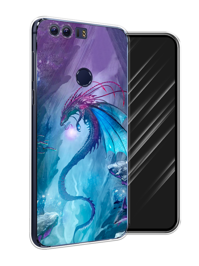 

Чехол Awog на Honor 8 "Водный дракон", Разноцветный, 60950-2