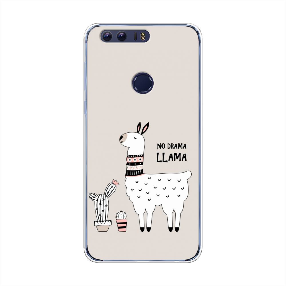 

Чехол Awog на Honor 8 "No drama LLama", Разноцветный, 60950-2