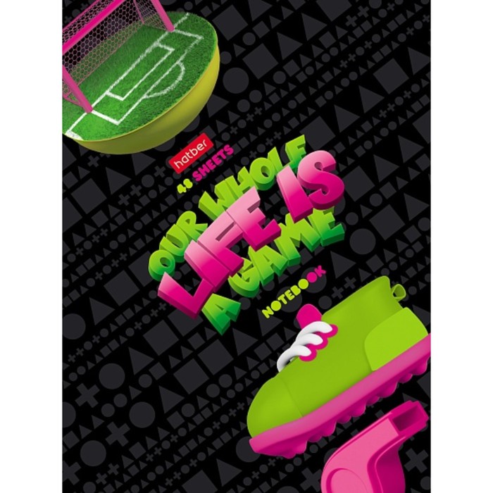 

Записная книжка, А6, 48 листов, в клетку, "Жизнь-игра", твердая обложка, глянцевая ламинац