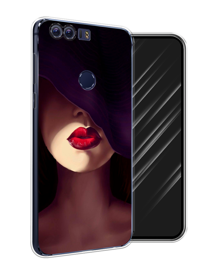 

Чехол Awog на Honor 8 "Красные губы", Разноцветный, 60950-7