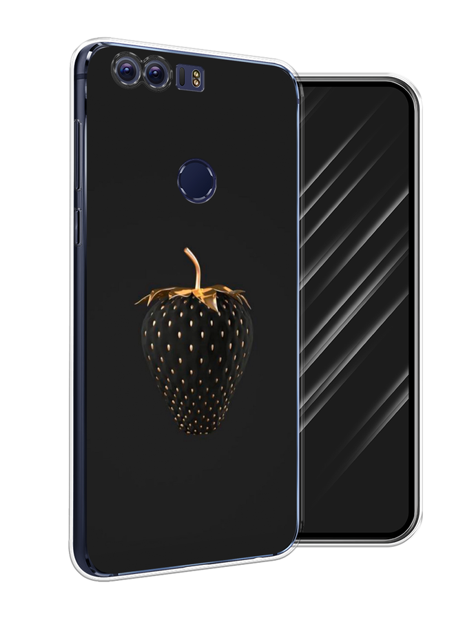 

Чехол Awog на Honor 8 "Черно-золотая клубника", Разноцветный, 60950-10