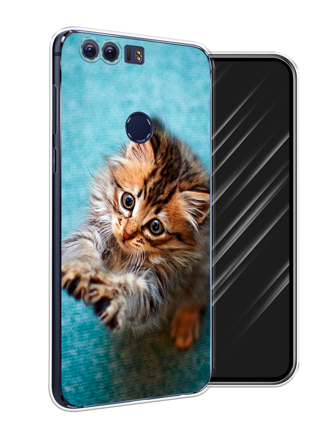 

Чехол Awog на Honor 8 "Котенок просит есть", Разноцветный, 60950-2