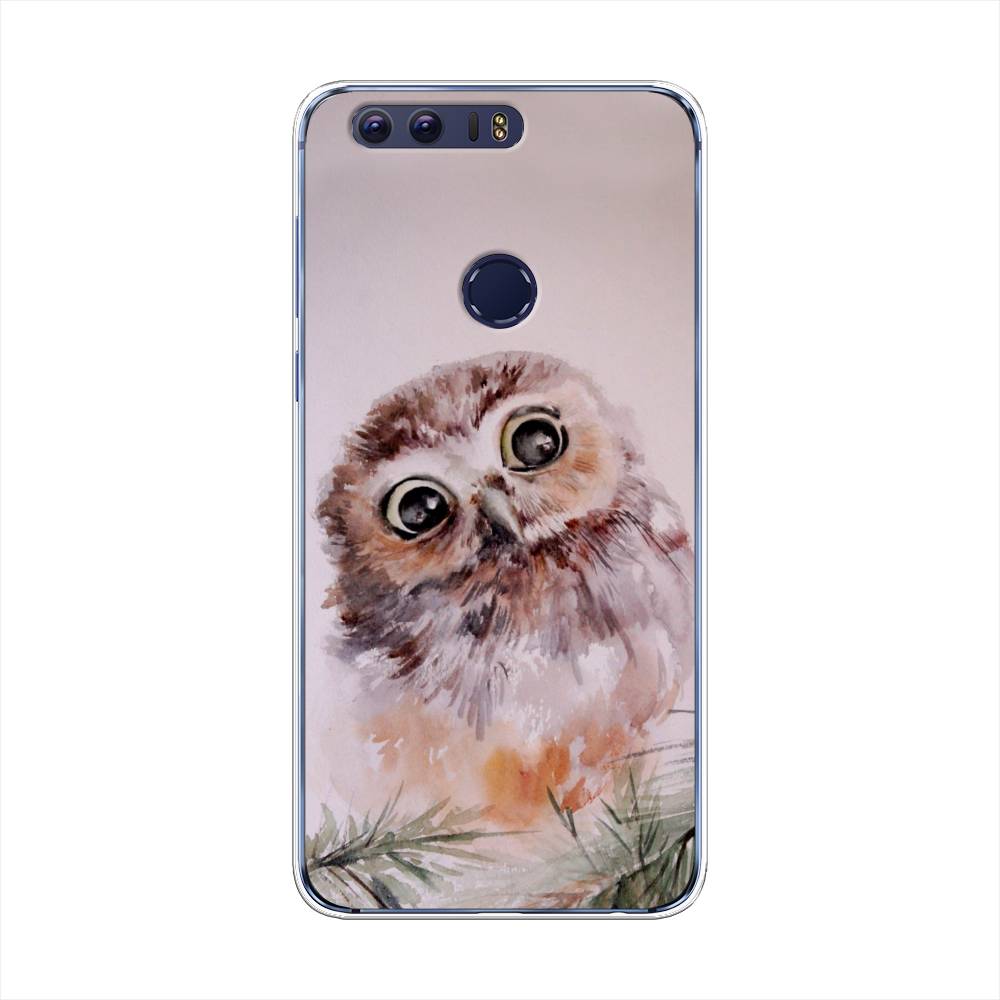 фото Чехол awog "сова на розовом" для honor 8