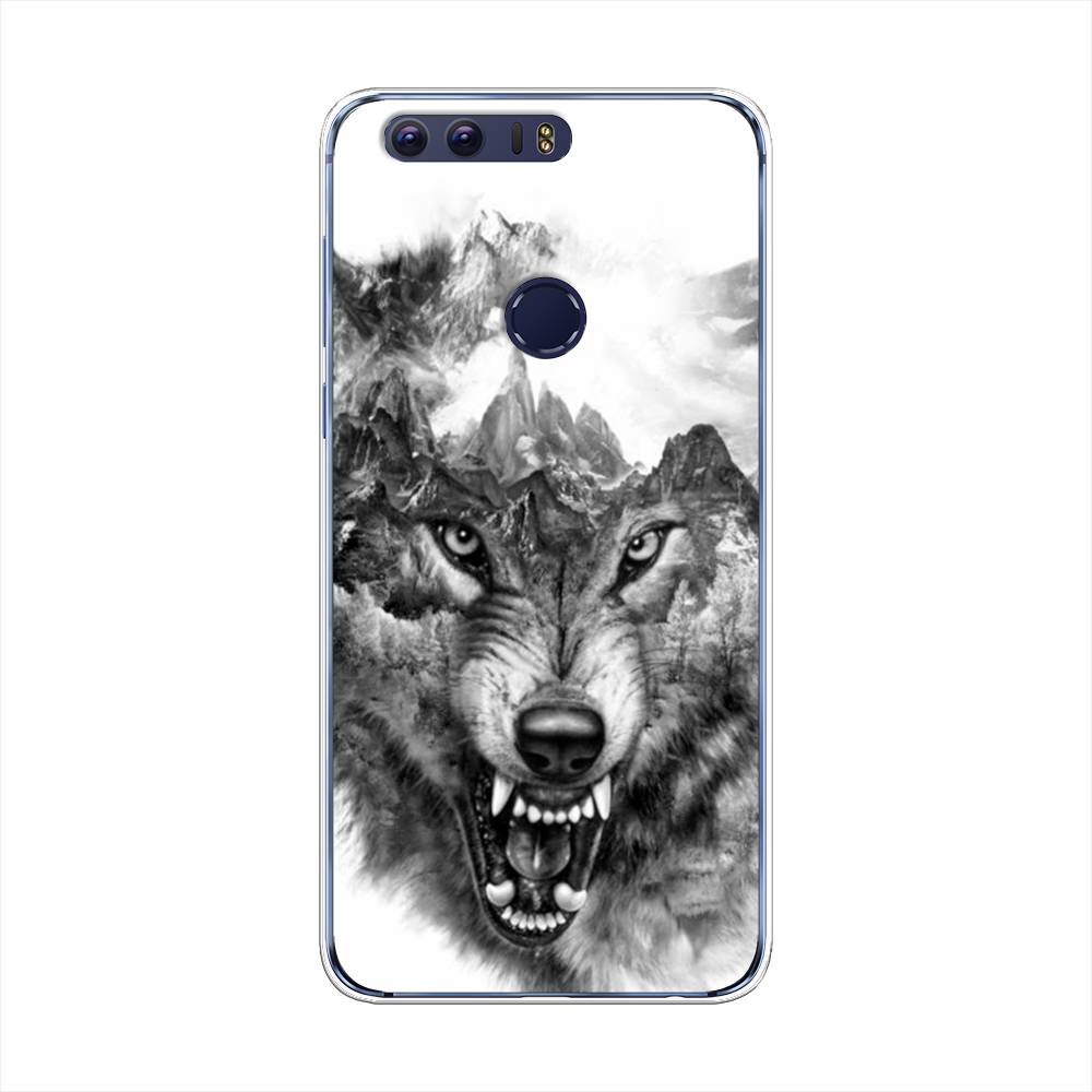 

Чехол Awog на Honor 8 "Волк в горах", Разноцветный, 60950-1