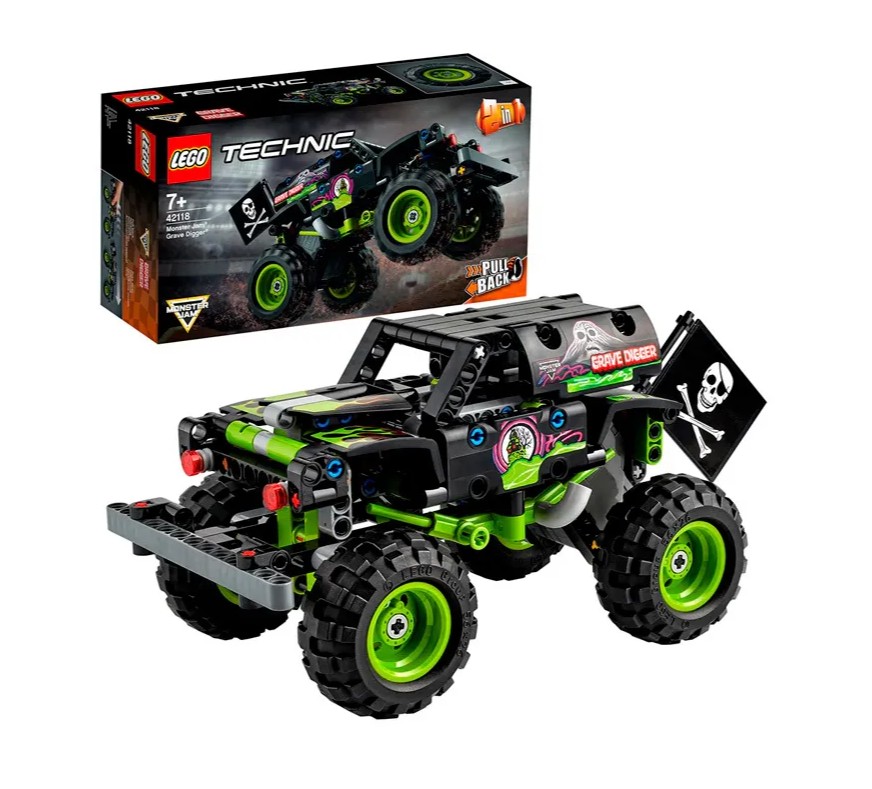 фото Конструктор lego technic 42118 monster jam grave digger 212 деталей