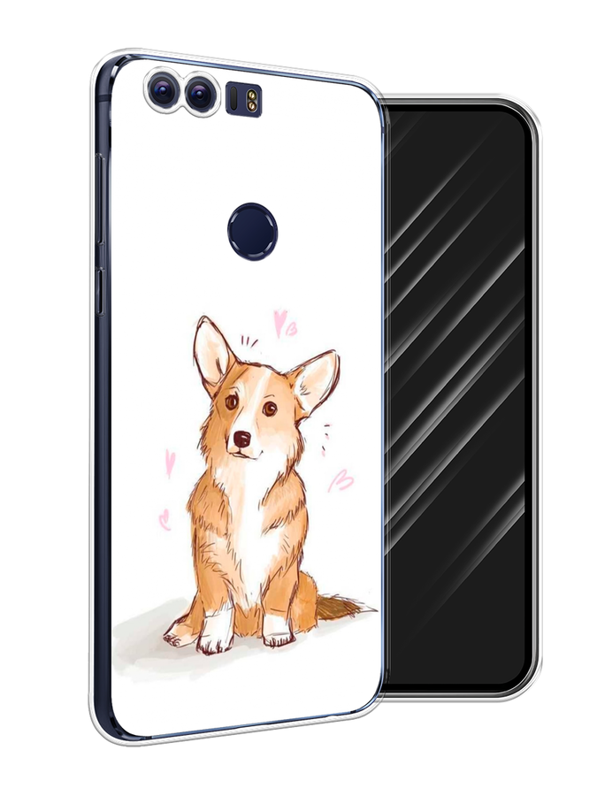 

Чехол Awog на Honor 8 "Корги любовь", Разноцветный, 60950-1