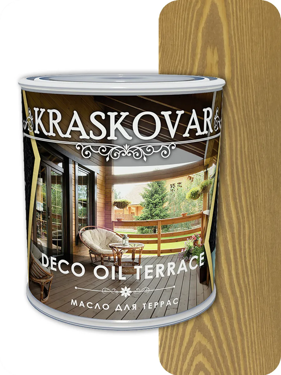 фото Масло для террас kraskovar deco oil terrace тоскана 0,75л