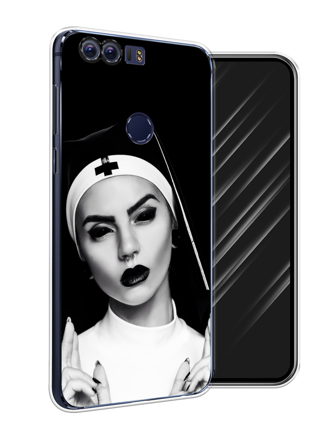 

Чехол Awog на Honor 8 "Черная монашка", Разноцветный, 60950-9