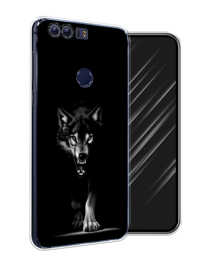 

Чехол Awog на Honor 8 "Волк выходит из ночи", Разноцветный, 60950-1
