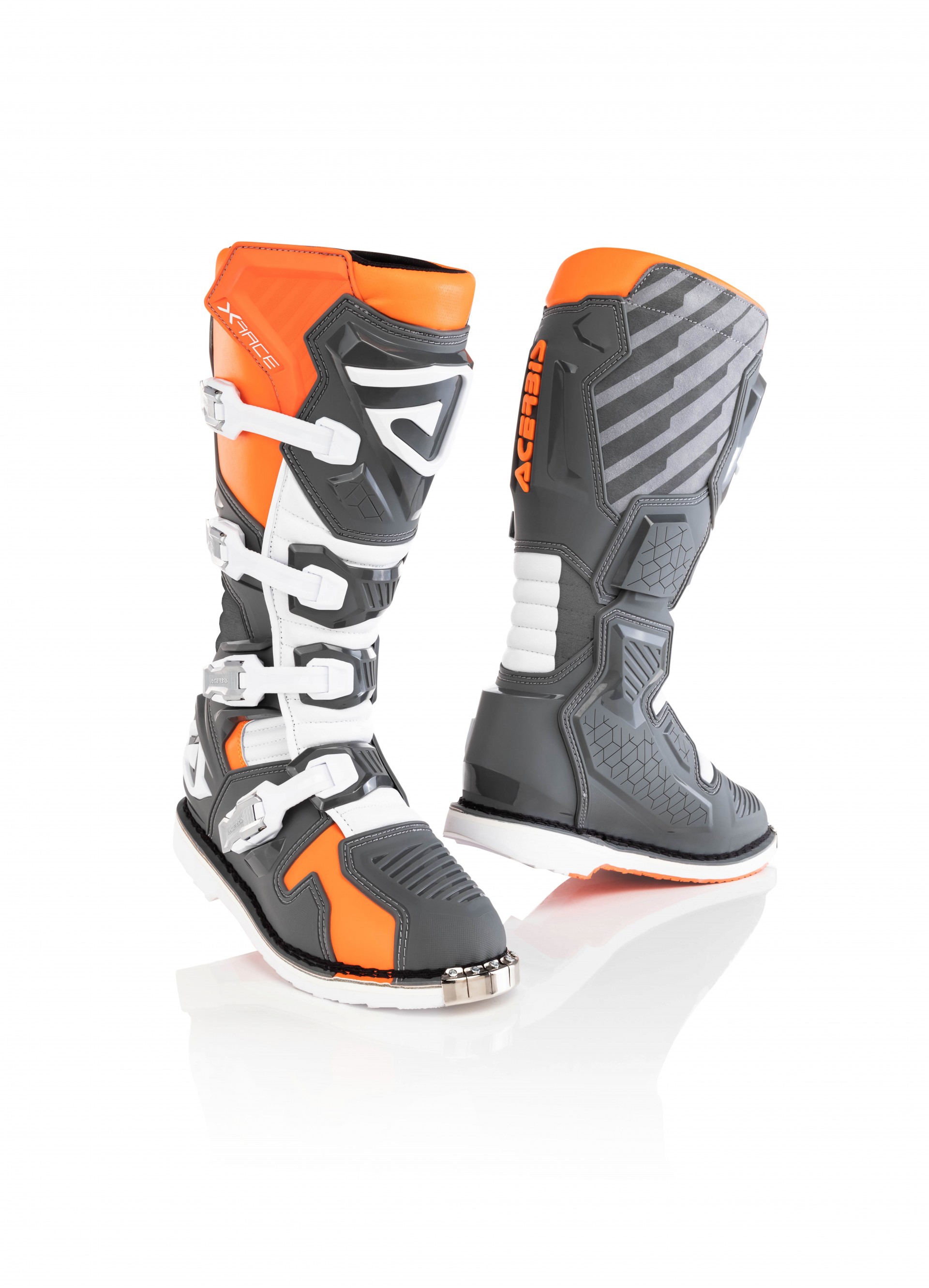 фото Мотоботы кроссовые acerbis x-race orange/grey (р.40)