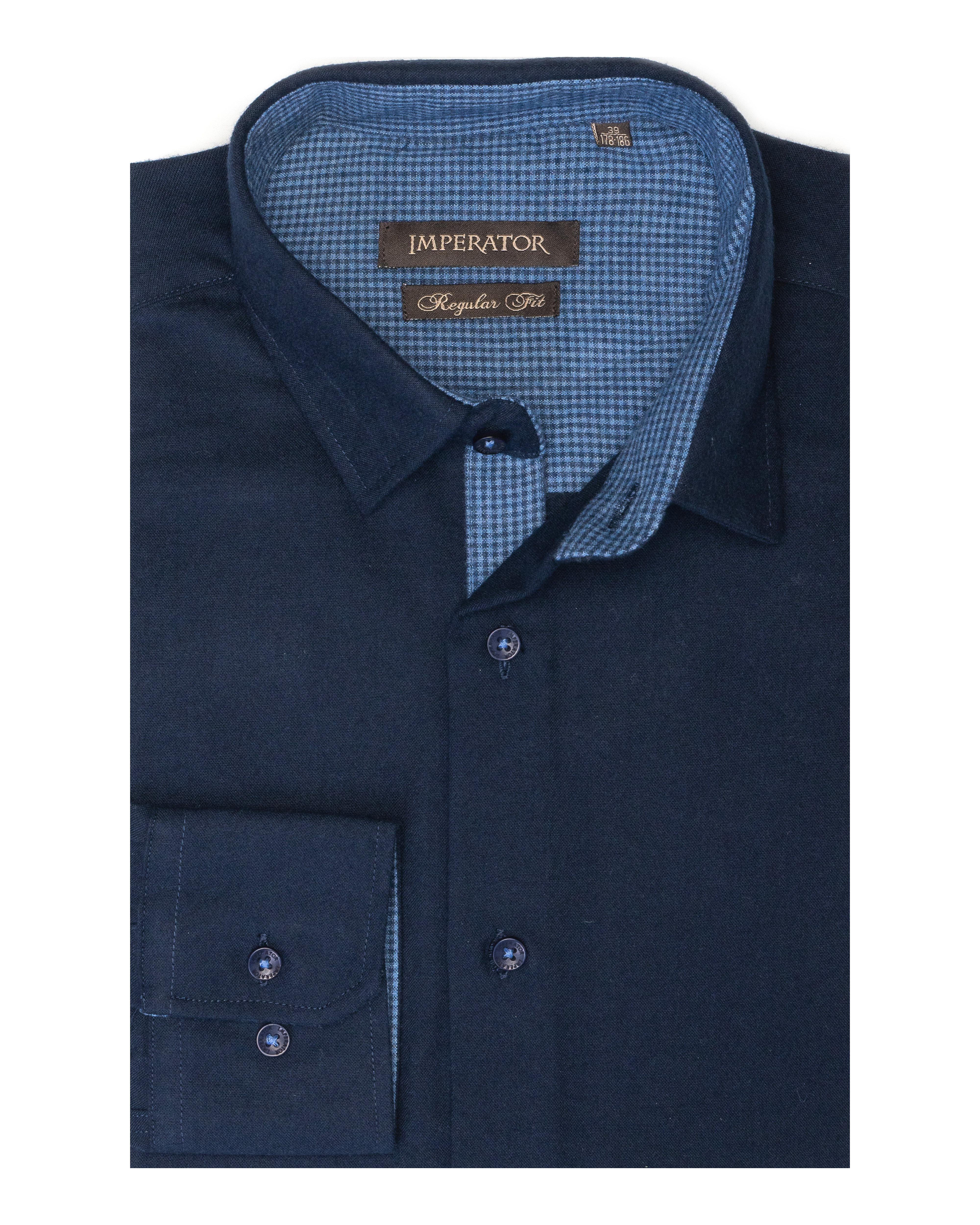 Рубашка мужская Imperator James 10 синяя 43/178-186