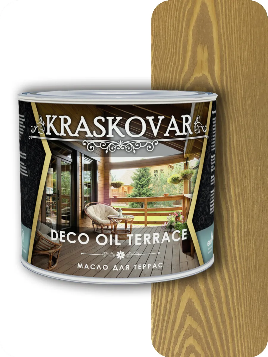 фото Масло для террас kraskovar deco oil terrace тоскана 2,2л