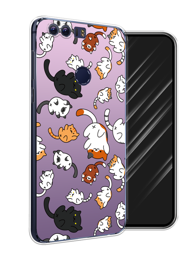 

Чехол Awog на Honor 8 "Котопад", Разноцветный, 60950-7