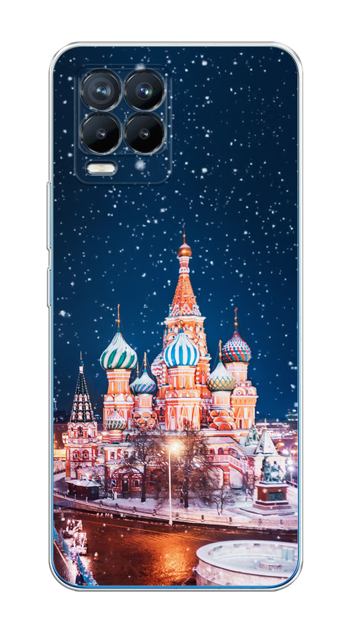 

Чехол на Oppo Realme 8/8 Pro "Москва 1", Коричневый;синий;белый, 255550-1