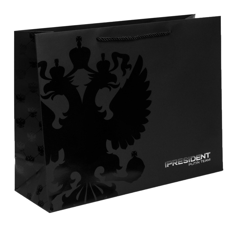 

Пакет подарочный Mr. President Putin Team Герб 7691128, L 40×31×14 см