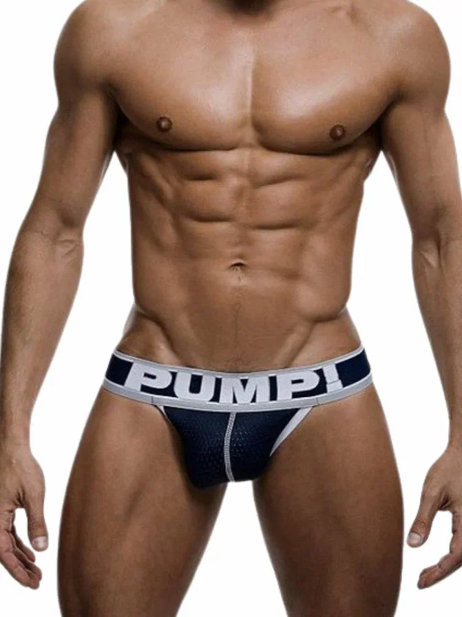 

Мужские трусы джоки PUMP темно-синие с белыми резинками H388 XL, Синий, H388