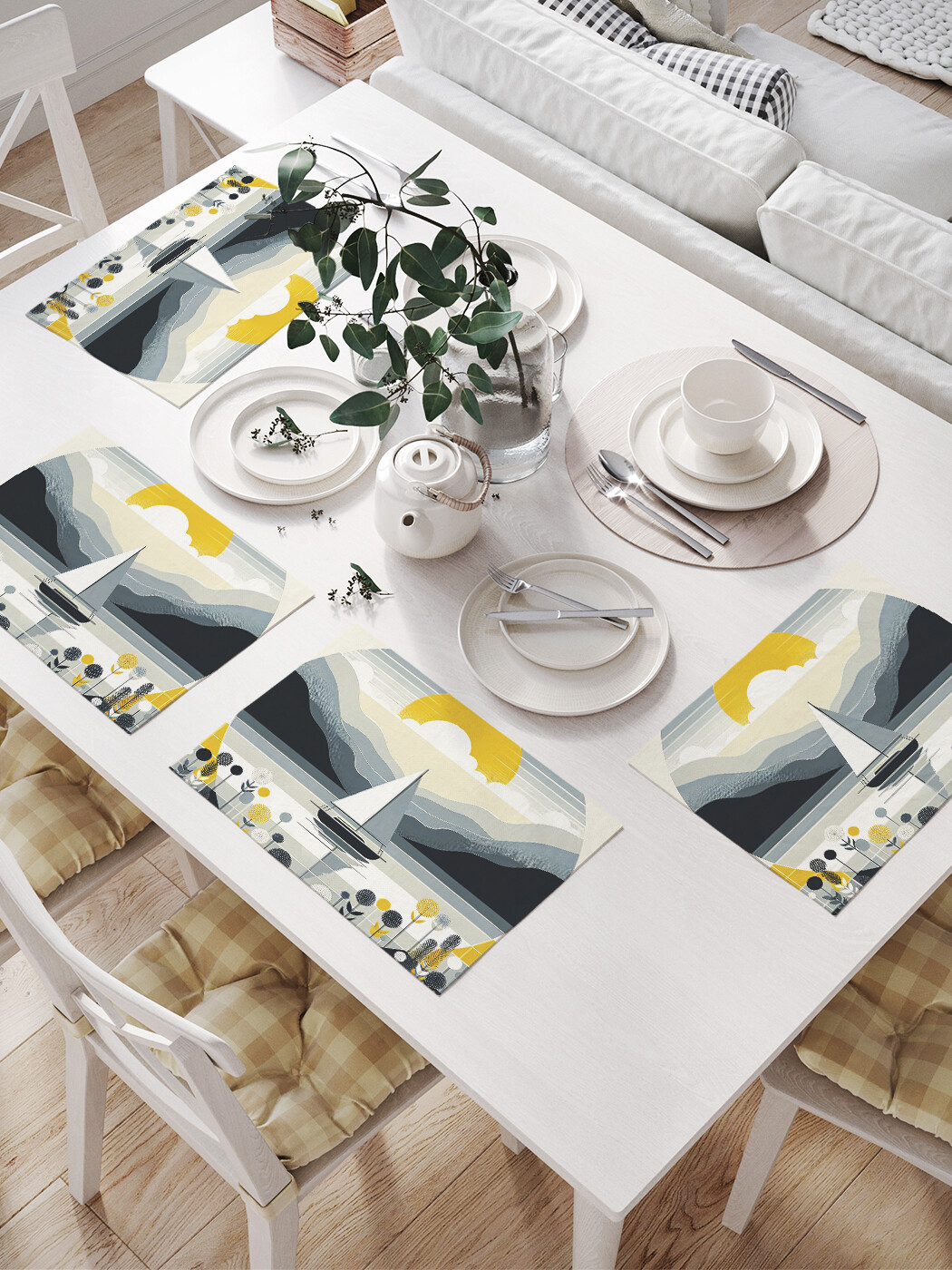 

Плейсмат JoyArty Одинокий парус 32x46 см, np_429456, Серый