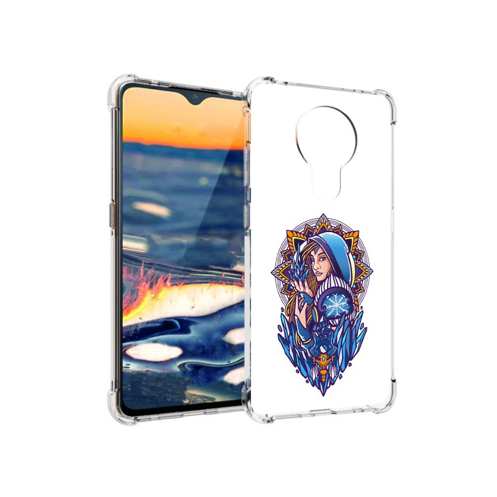 

Чехол MyPads Tocco для Nokia 5.3 кристал мейден дота 2 (PT227052.106.415), Прозрачный, Tocco