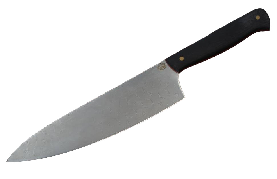 кухонный нож Шеф Н-56 клинок дамаск Зладинокс
