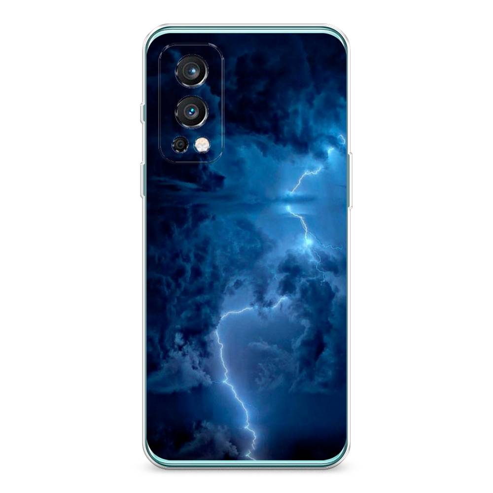 

Чехол Awog на OnePlus Nord 2 / ВанПлас Nord 2 "Молния", Синий, 151750-4