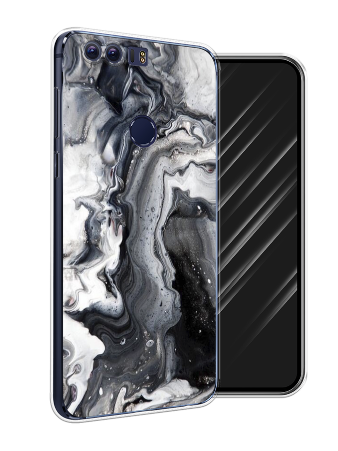 

Чехол Awog на Honor 8 "Бело-черные сложные полосы", Разноцветный, 60950-3