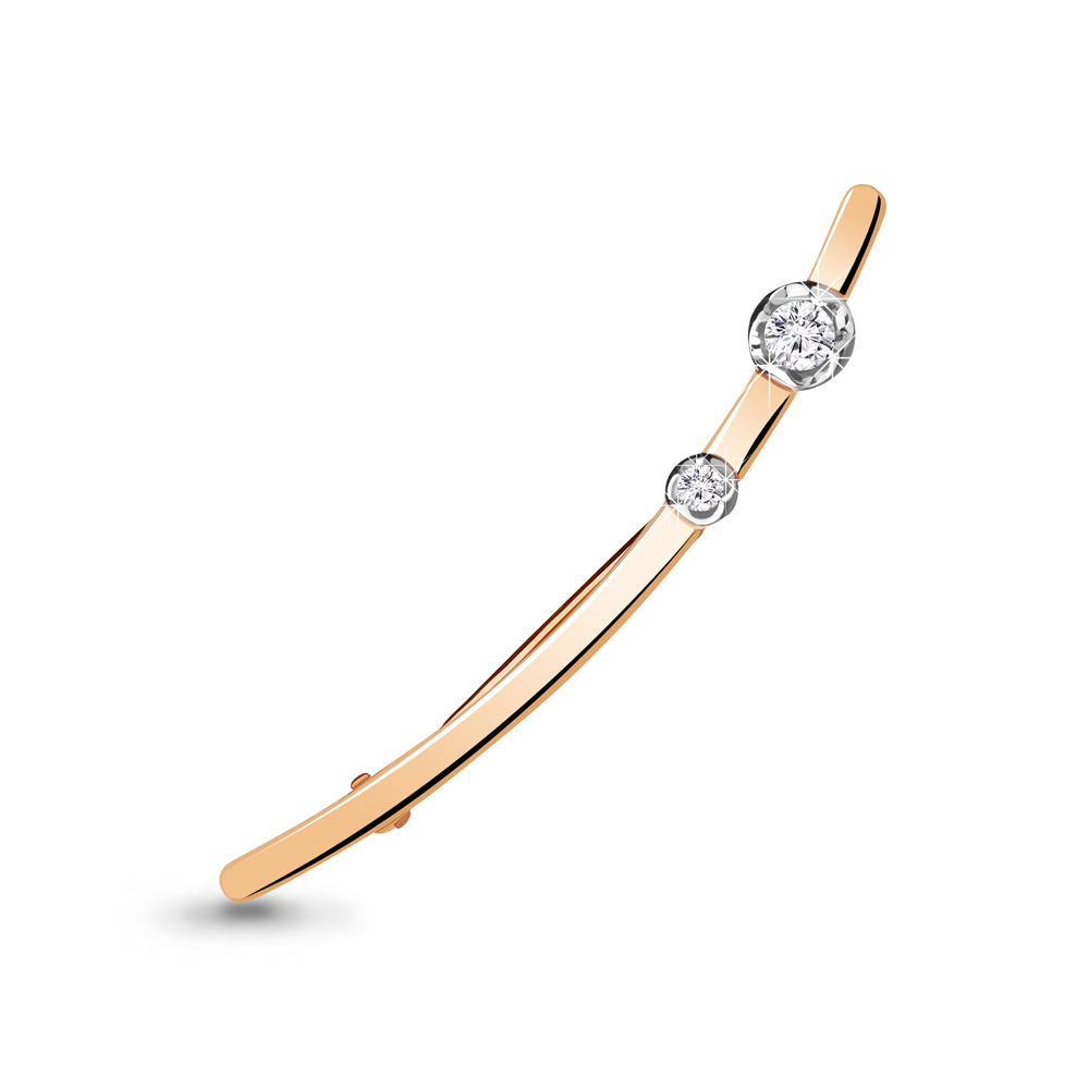 

Брошь из серебра с фианитом Aquamarine 77370А_925_з, 77370А_925_з