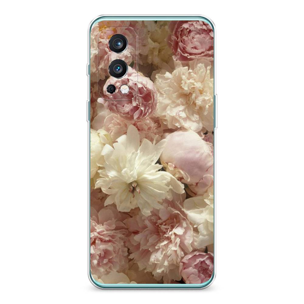 

Чехол Awog на OnePlus Nord 2 / ВанПлас Nord 2 "Пионы светлые", Бежевый;коричневый, 151750-8