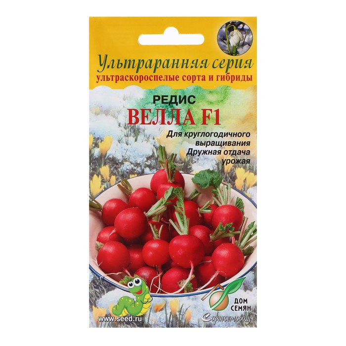 

Семена редис Велла F1 Дом семян 7682417 1 уп.