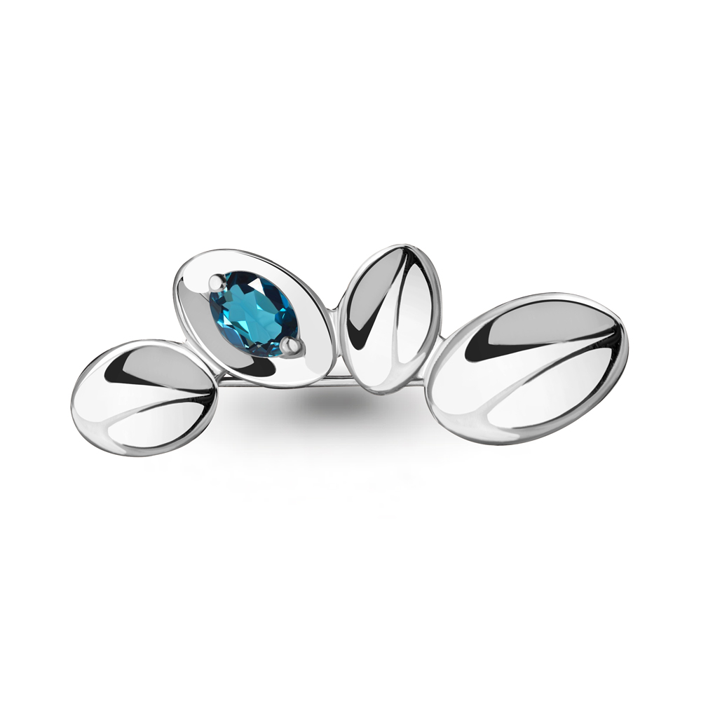 

Брошь из серебра с топазом Aquamarine 7734708_925_р, 7734708_925_р