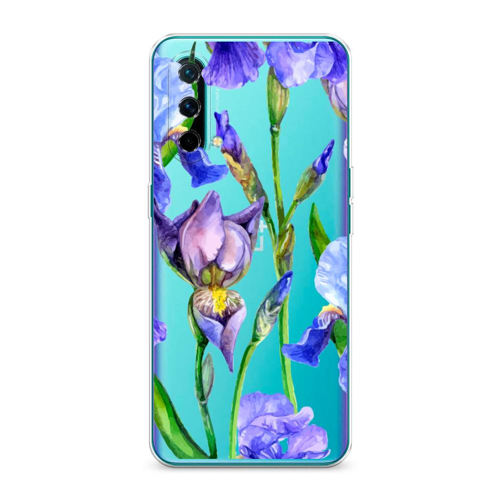

Чехол Awog на OnePlus Nord CE / ВанПлас Nord CE "Синие ирисы", Фиолетовый;голубой;зеленый, 151850-8