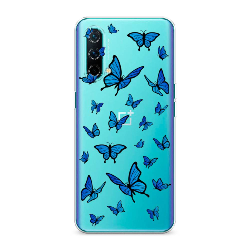 

Чехол Awog на OnePlus Nord CE / ВанПлас Nord CE "Синие бабочки", Синий;белый, 151850-1