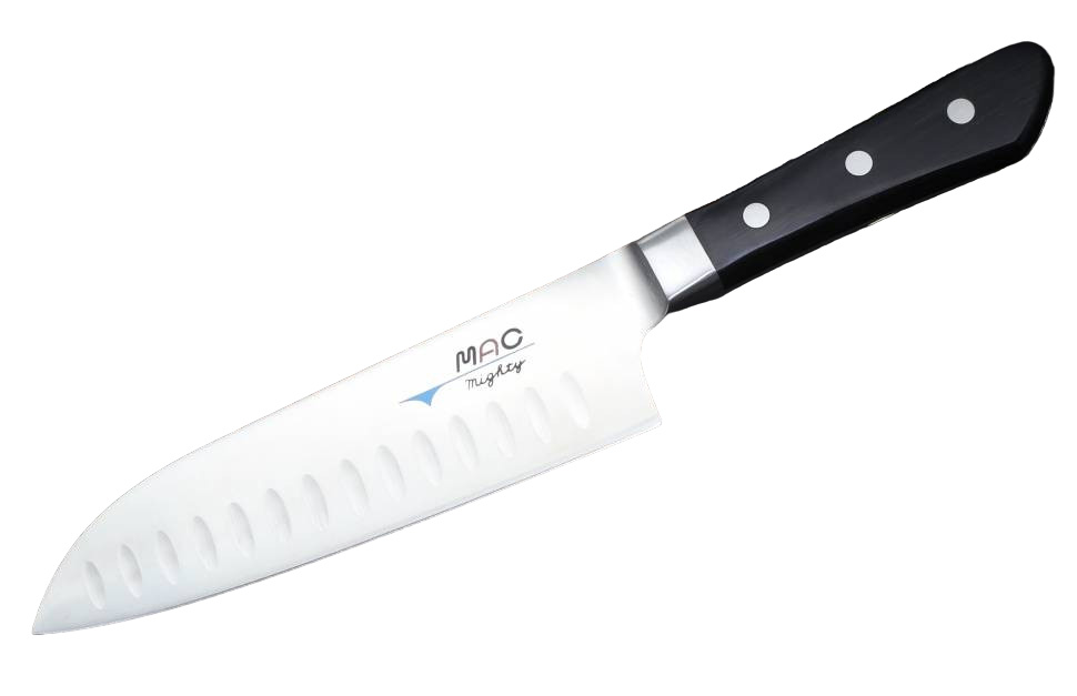 

Кухонный нож MAC Professional Santoku с проточкой 170 мм