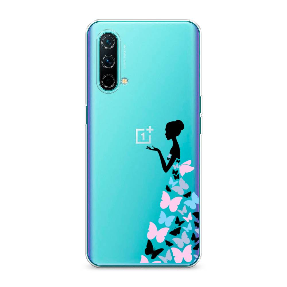 

Чехол Awog на OnePlus Nord CE / ВанПлас Nord CE "Платье из бабочек", Белый;розовый, 151850-1