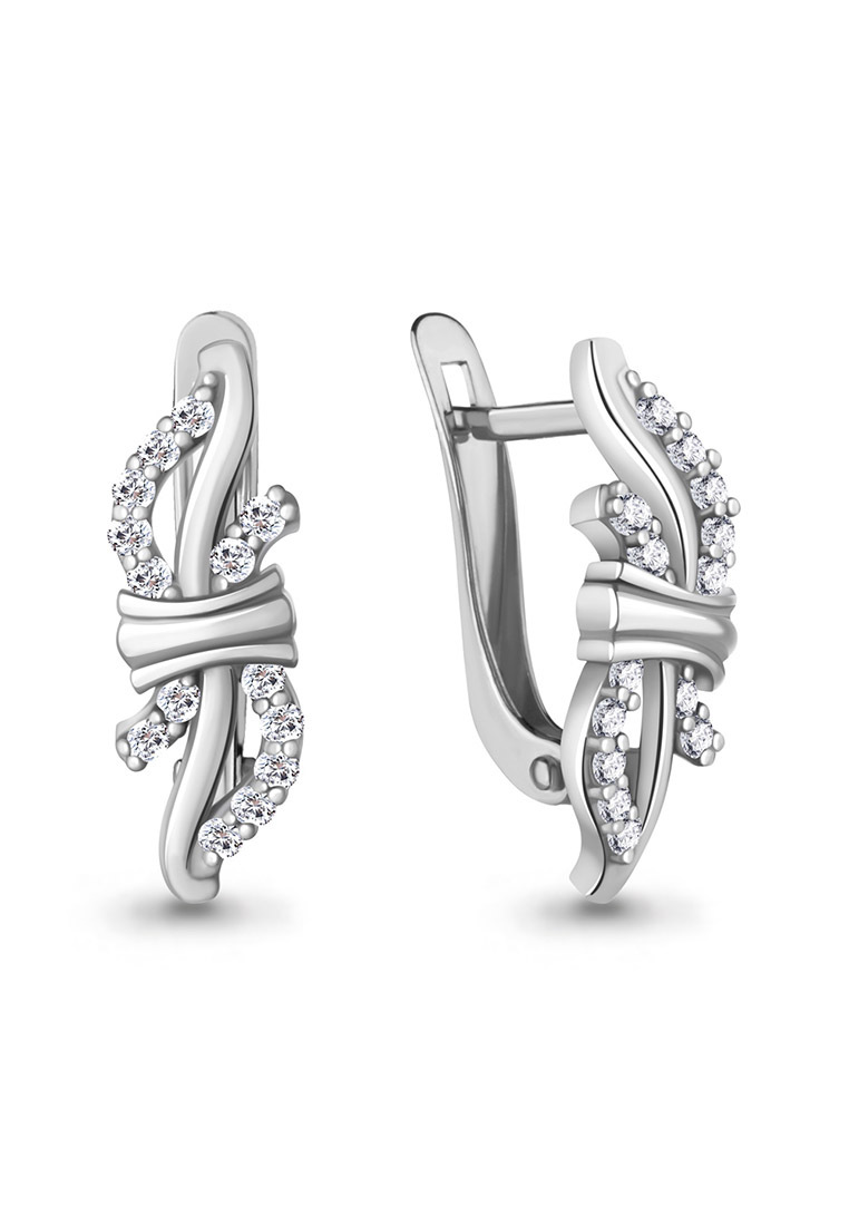

Серьги из серебра с фианитом Kari Jewelry 41289А.5, 41289А.5