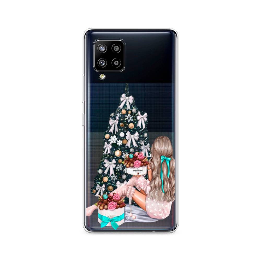 

Чехол на Samsung Galaxy A42 "New Year", Зеленый;бежевый;голубой, 2101750-5