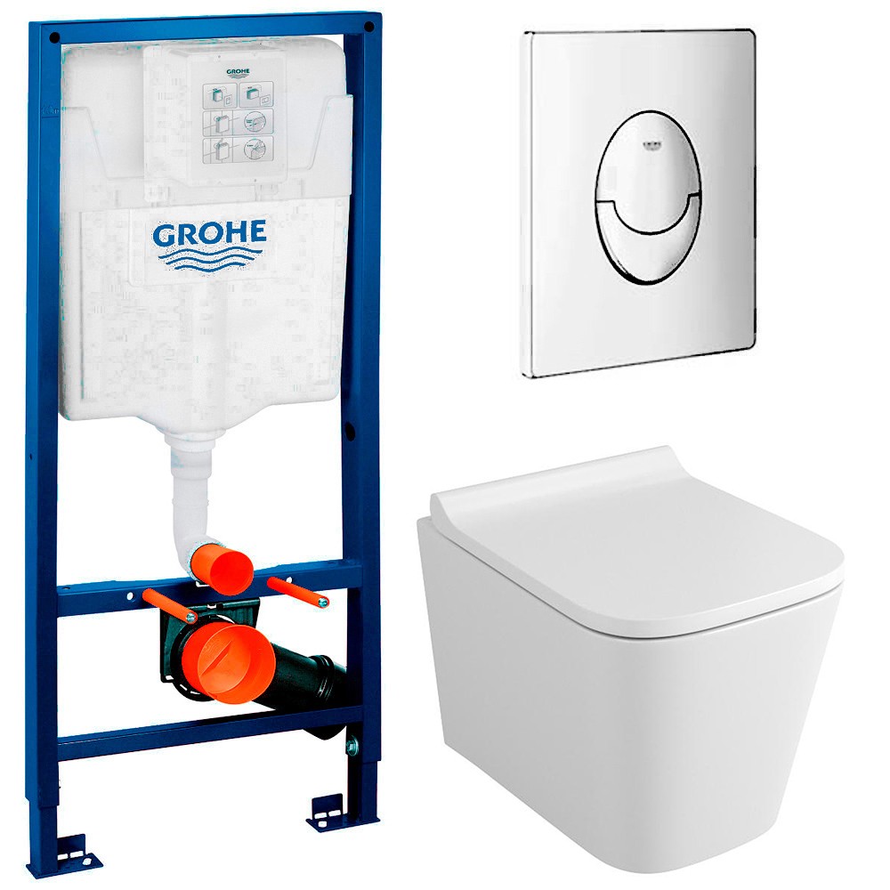 фото Инсталляция grohe rapid 38721001 + унитаз owl vatter mini owlt190403 с сиденьем