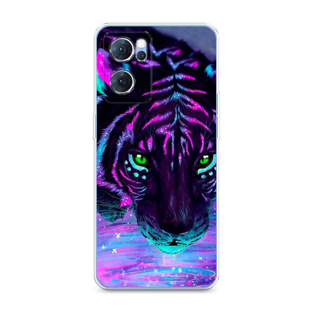 

Силиконовый чехол "Волшебный тигр" на Oppo Reno 7, 258150-1
