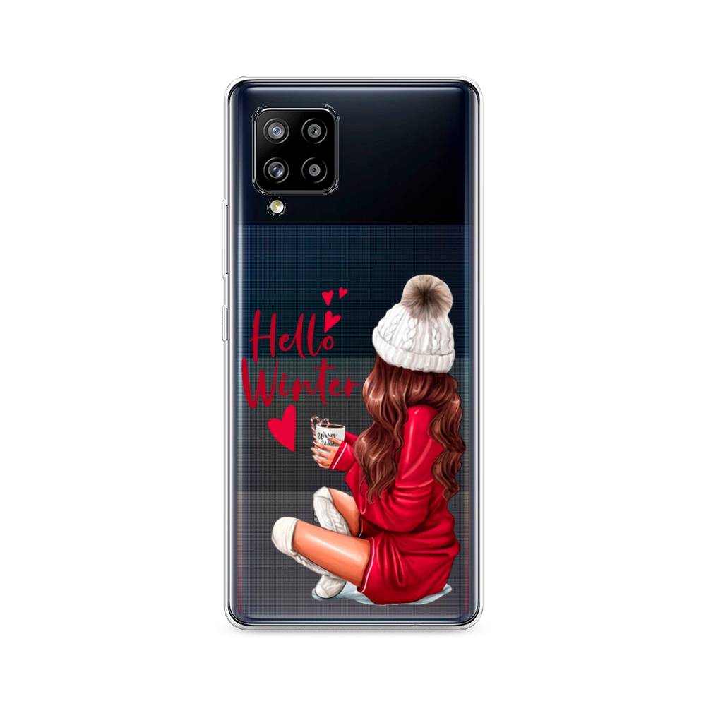 

Чехол на Samsung Galaxy A42 "Hello winter", Красный;белый;коричневый, 2101750-5