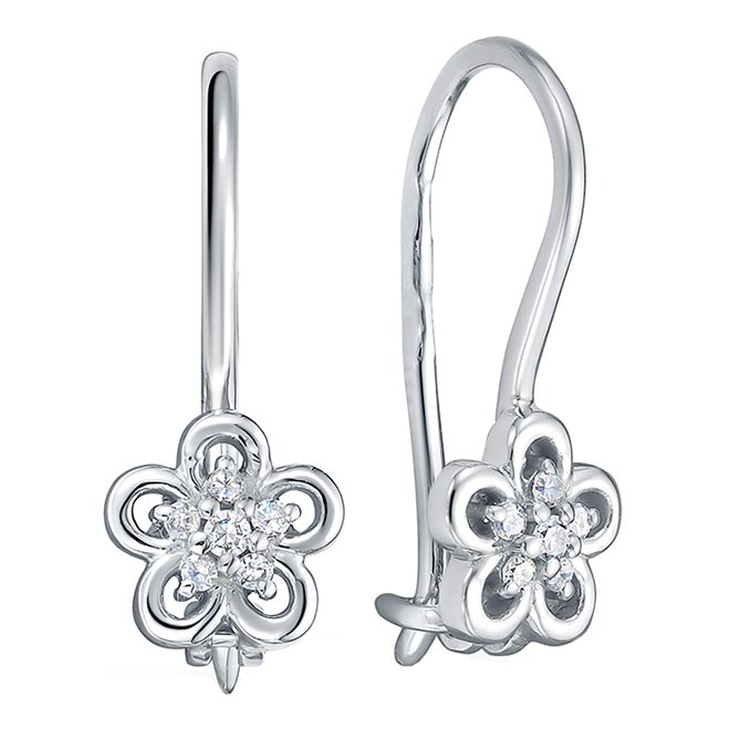 

Серьги из белого золота с бриллиантом Vesna jewelry 22260-251-01-00, 22260-251-01-00