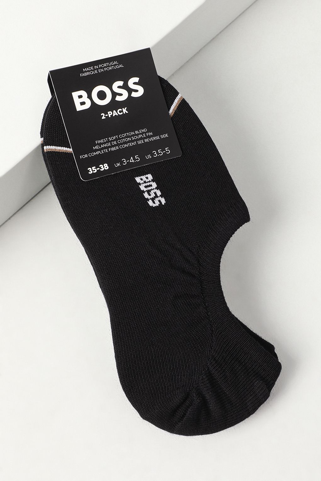 

Комплект следков женских Boss 50502091 черных - 2 пары, Черный, 50502091