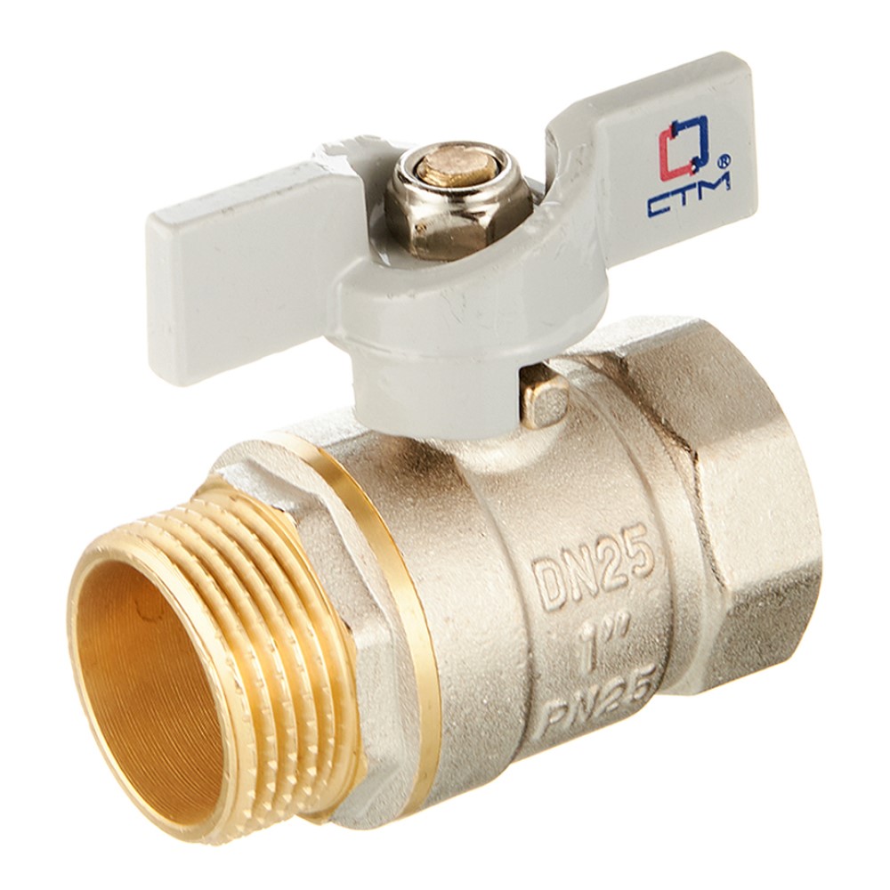 фото Кран шаровый стм 1" рв-нр бабочка kilitpro