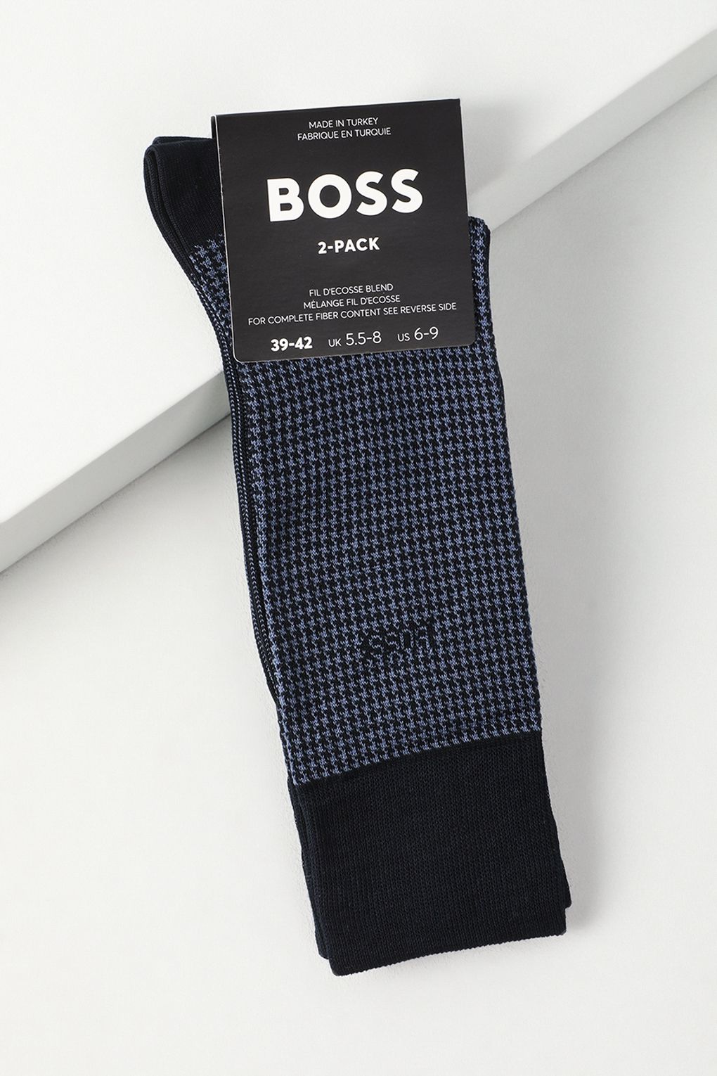 Комплект носков мужских Boss 50509442 синих 39-42 2 пары 3590₽