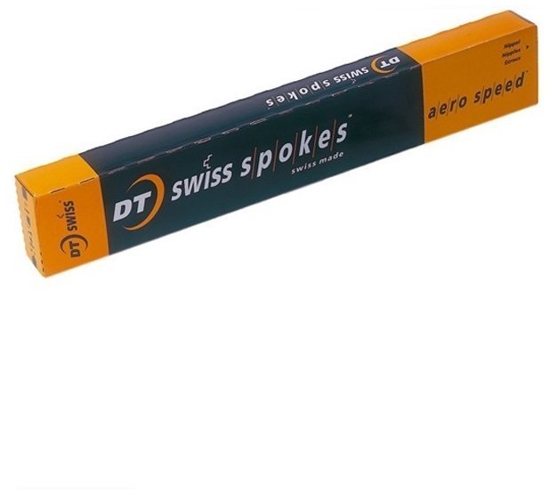 Спицы DT Swiss Aero Speed 1.8/1.2/1.8 x 296 мм, нержавеющая cталь, черные, 2 шт