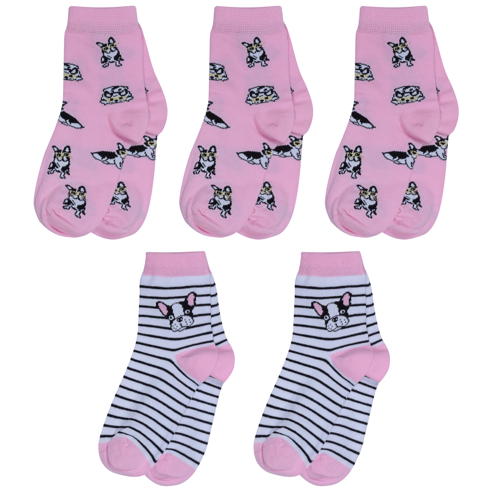 

Носки детские Rusocks 5-Д3-13156, розовый; белый, 12-14, 5-Д3-13156