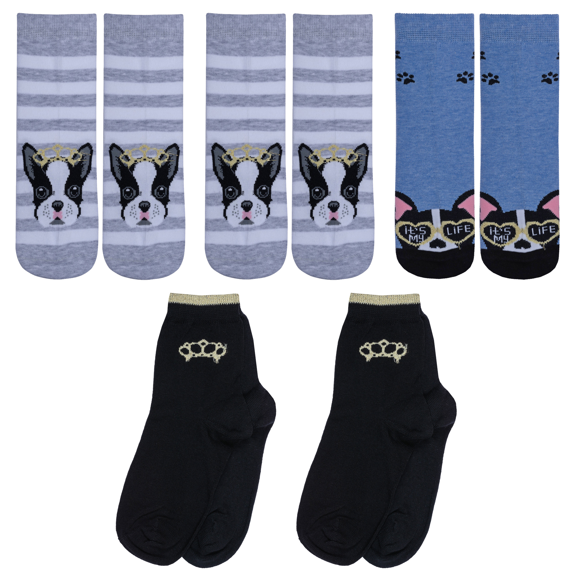 

Носки детские Rusocks 5-Д3-13156, серый; синий; черный, 14-16, 5-Д3-13156