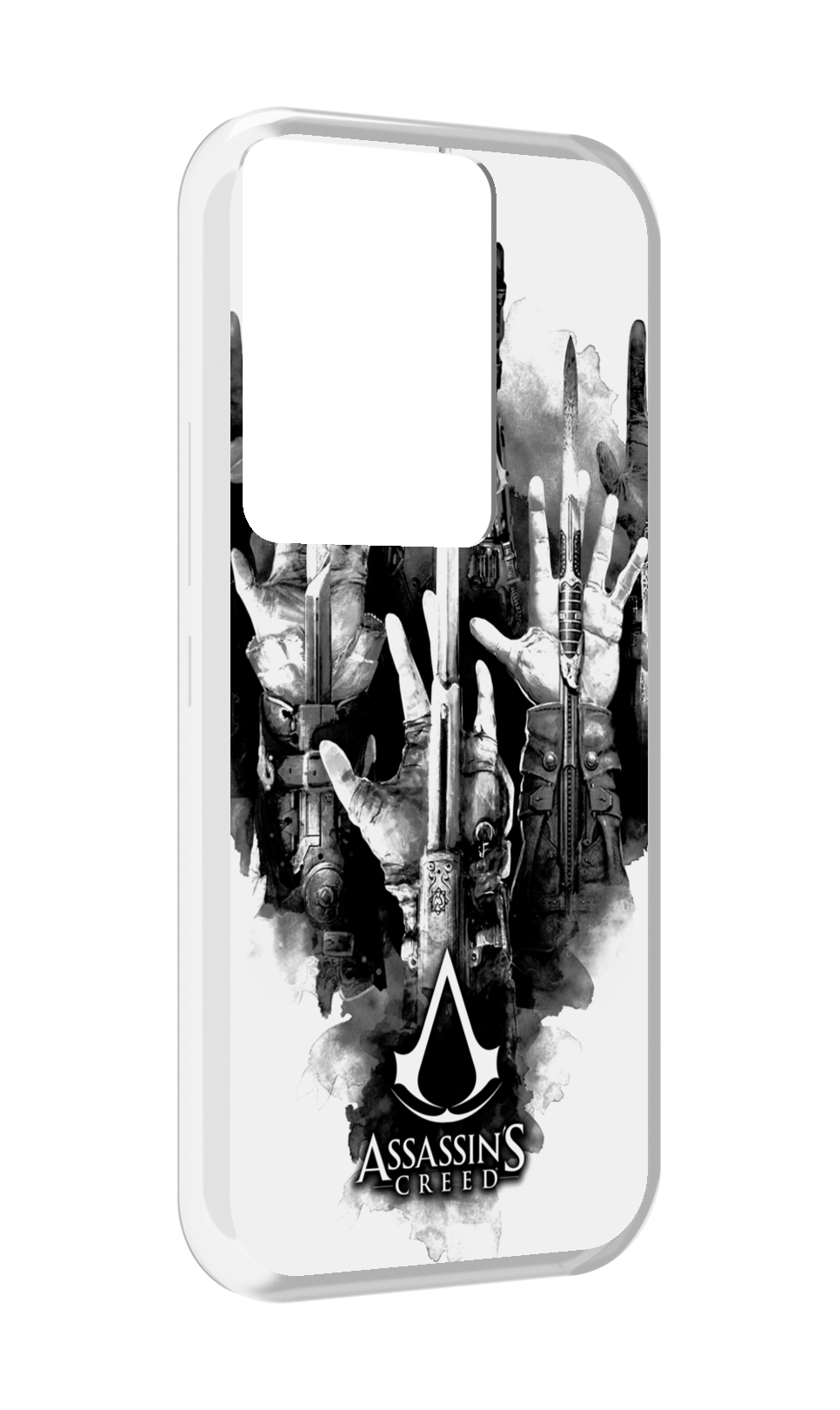 

Чехол MyPads Assassin's Creed скрытый клинок для Itel Vision 3 Plus / Itel P38 Pro, Прозрачный, Tocco