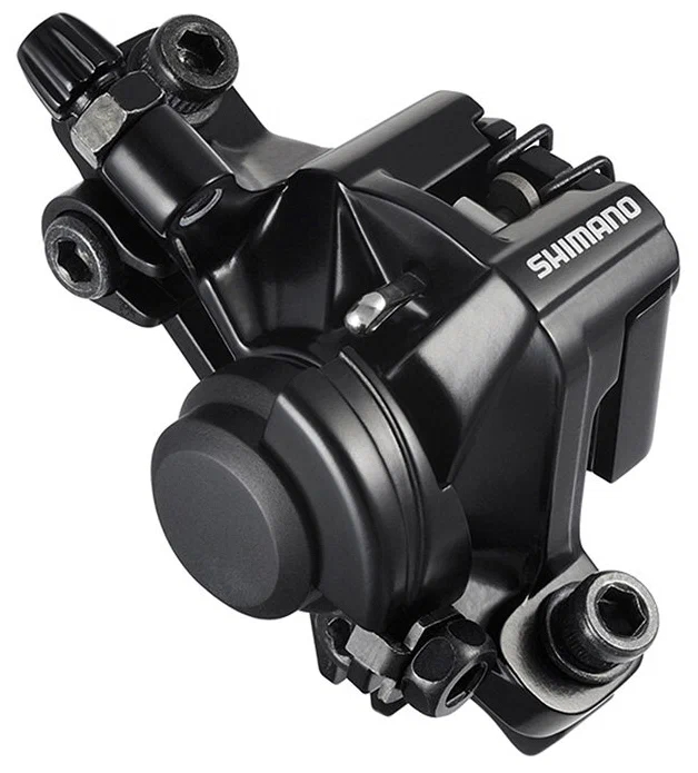 Тормоз дисковый Shimano BR-M375 передний, механический, чёрный