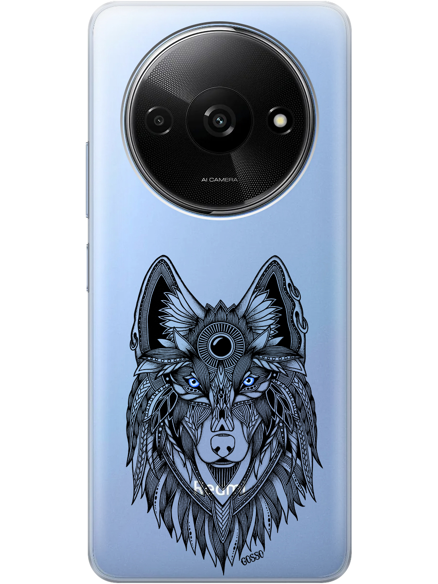 

Силиконовый чехол на Xiaomi Redmi A3 с рисунком "Grand Wolf" прозрачный, Прозрачный;голубой;черный, 20012118